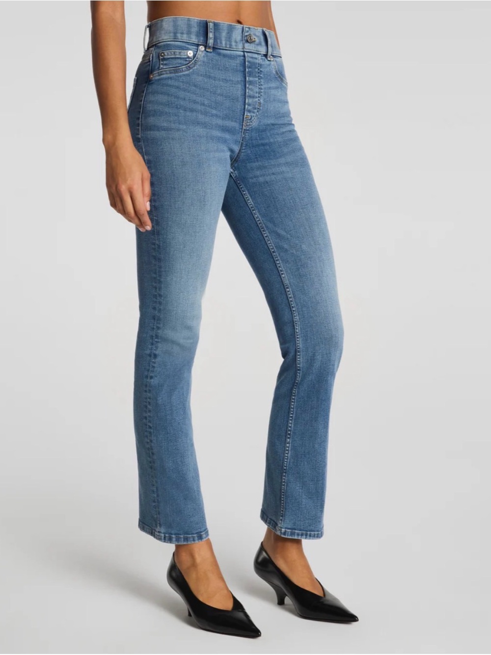 Spanx Kick Flare Jeans in Antique Indigo